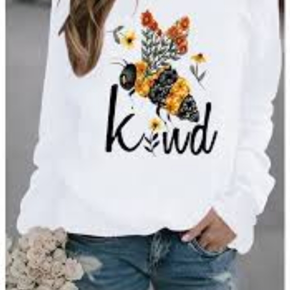 Noracora Women's "Be Kind" Sweatshirt NWT - Picture 2 of 8